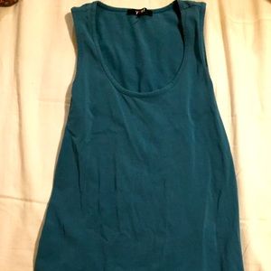 Teal tank dress